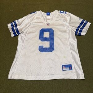 Reebok Authentic NFL Dallas Cowboys Tony Romo White Jersey #9 Youth Large 14-16